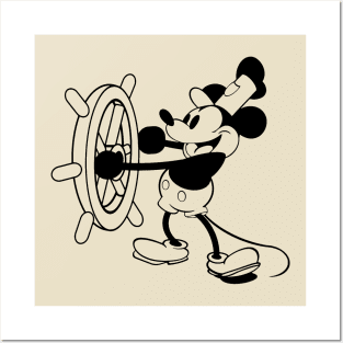 Steamboat Willie Posters and Art